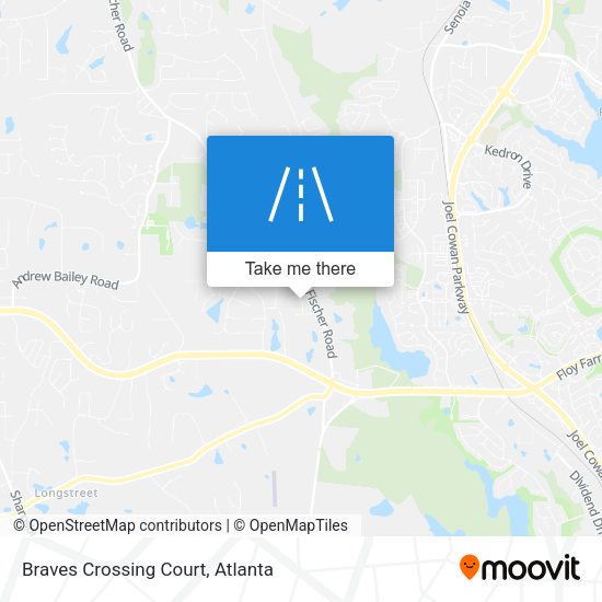 Mapa de Braves Crossing Court