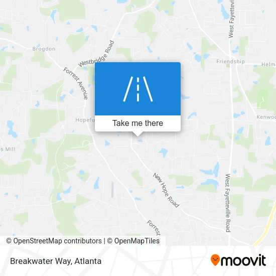Breakwater Way map
