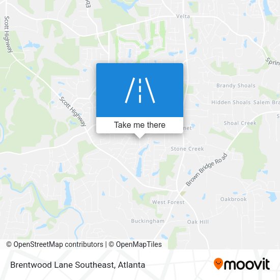 Mapa de Brentwood Lane Southeast