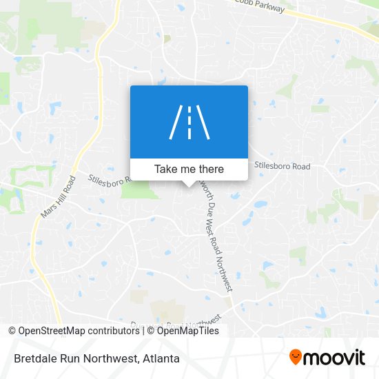 Mapa de Bretdale Run Northwest