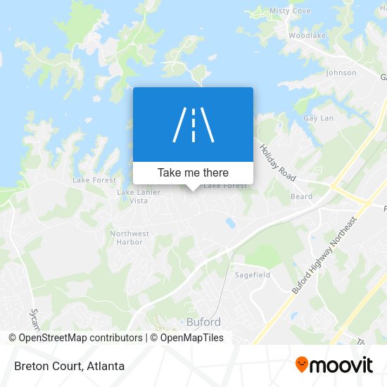 Mapa de Breton Court