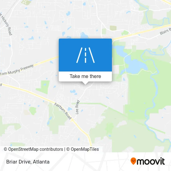 Briar Drive map