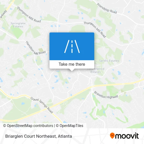 Briarglen Court Northeast map