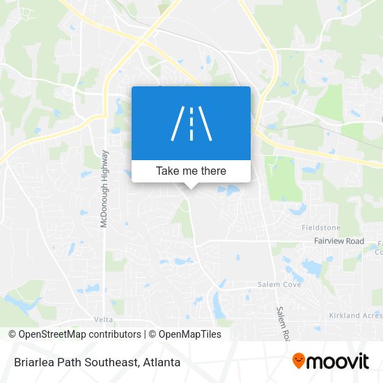 Mapa de Briarlea Path Southeast