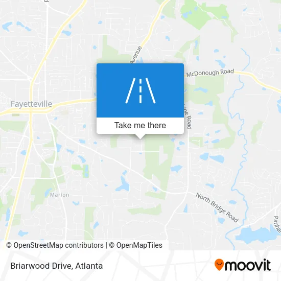 Briarwood Drive map