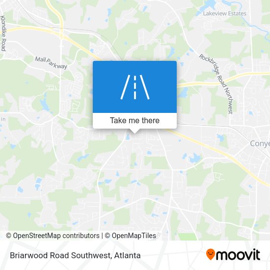 Briarwood Road Southwest map