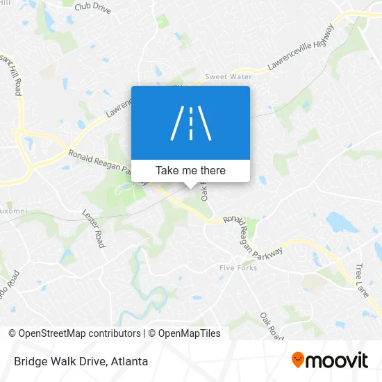 Bridge Walk Drive map