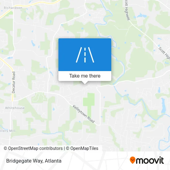 Bridgegate Way map