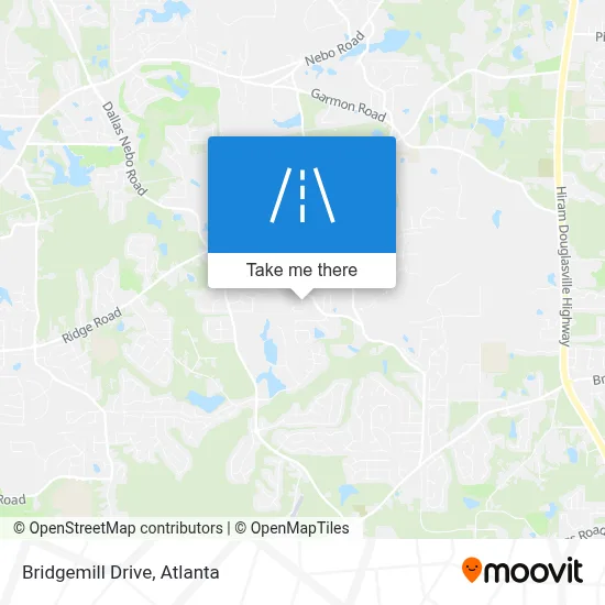 Bridgemill Drive map