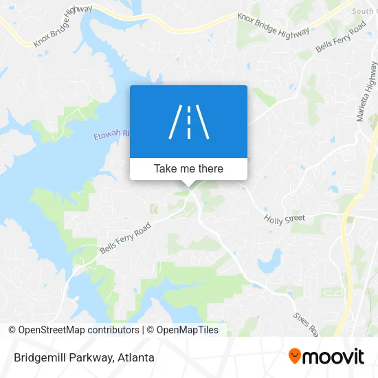 Bridgemill Parkway map