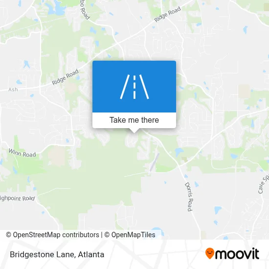 Bridgestone Lane map