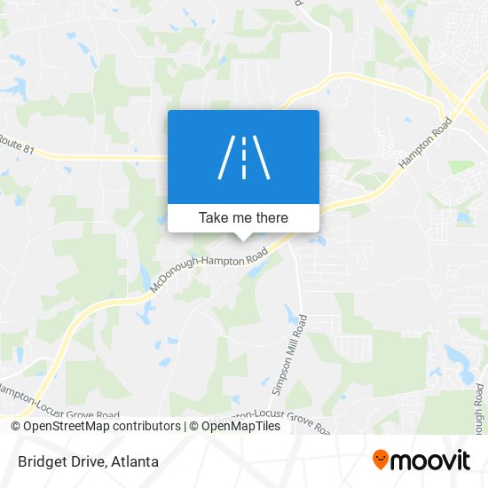 Bridget Drive map