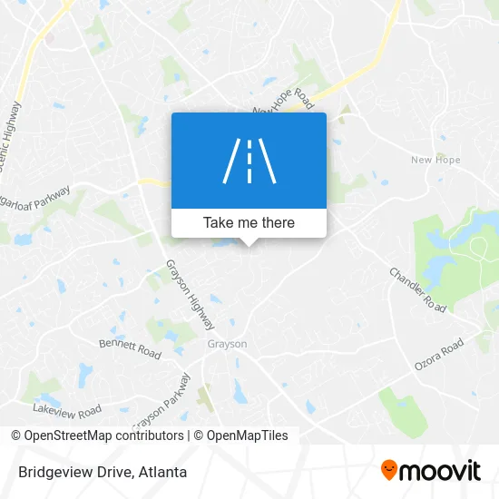 Bridgeview Drive map