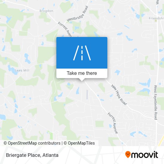 Mapa de Briergate Place