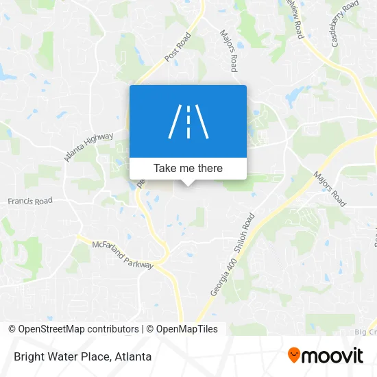 Bright Water Place map