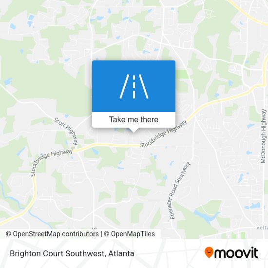 Brighton Court Southwest map
