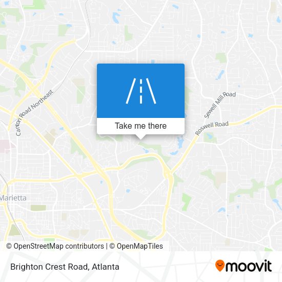 Mapa de Brighton Crest Road