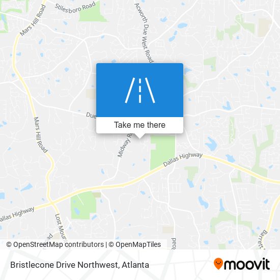 Bristlecone Drive Northwest map