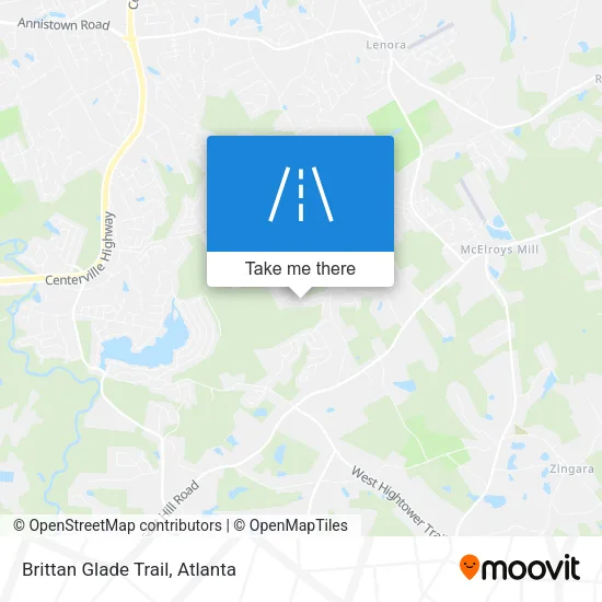Brittan Glade Trail map