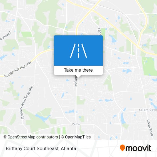 Brittany Court Southeast map