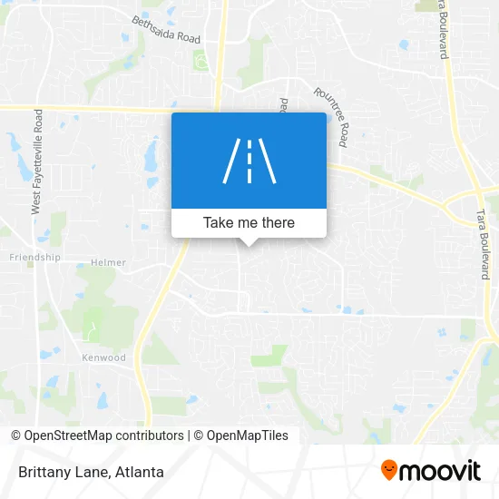 Brittany Lane map