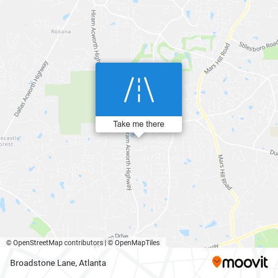 Broadstone Lane map