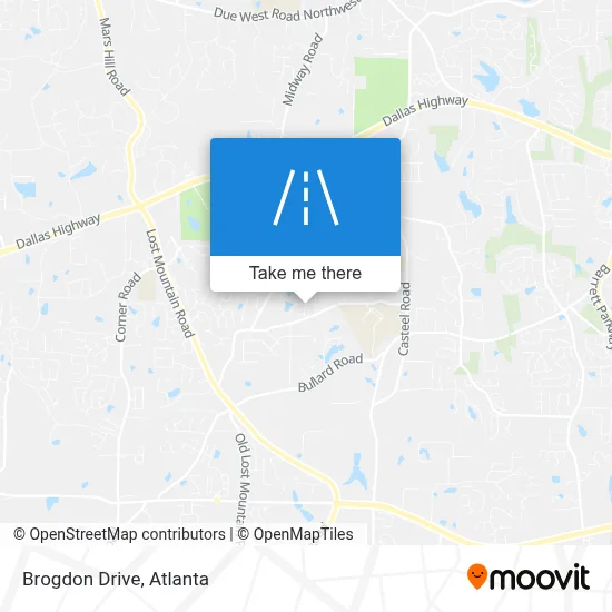 Brogdon Drive map