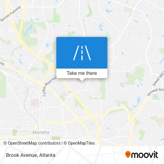 Mapa de Brook Avenue