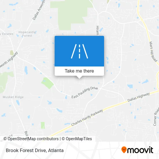 Brook Forest Drive map