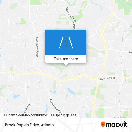 Brook Rapids Drive map