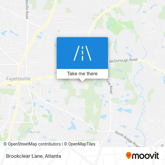 Brookclear Lane map