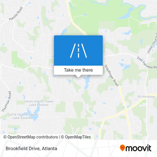 Brookfield Drive map