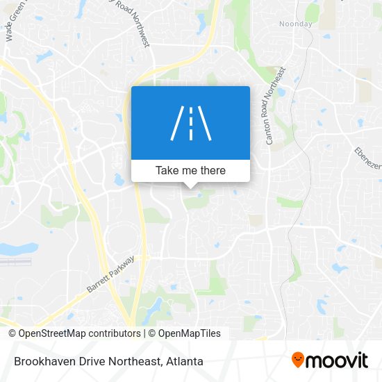 Brookhaven Drive Northeast map