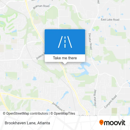 Brookhaven Lane map