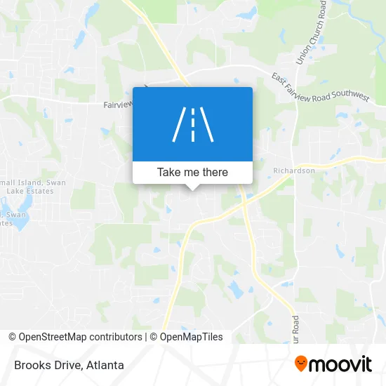 Brooks Drive map