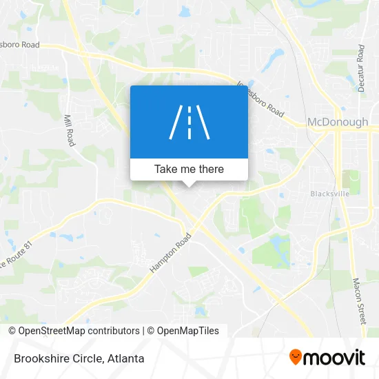 Brookshire Circle map