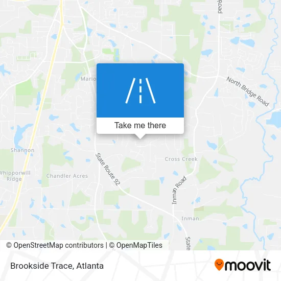 Brookside Trace map