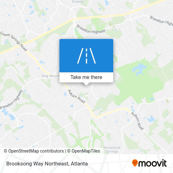 Brooksong Way Northeast map