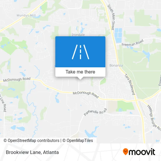 Brookview Lane map