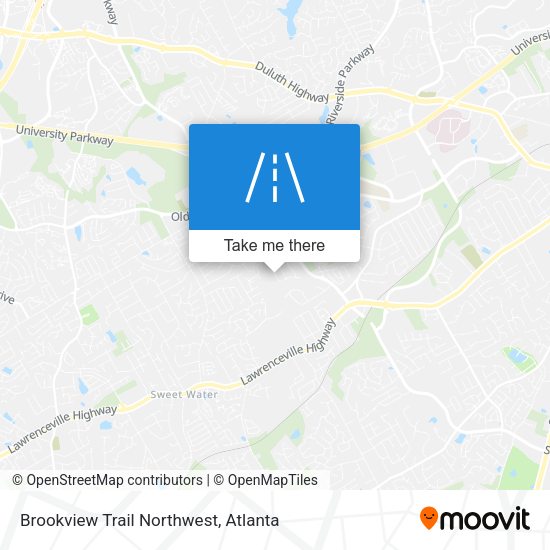 Brookview Trail Northwest map