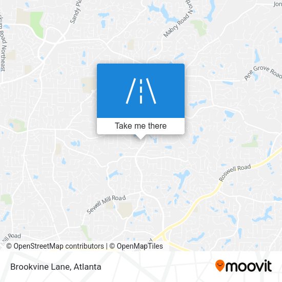 Brookvine Lane map