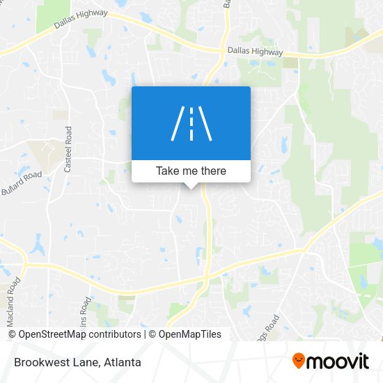 Mapa de Brookwest Lane