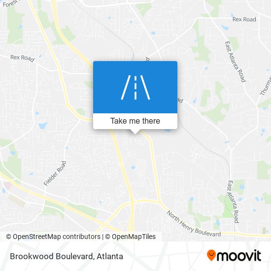 Brookwood Boulevard map