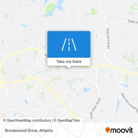 Brookwood Drive map