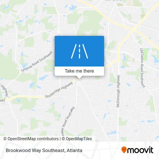 Brookwood Way Southeast map