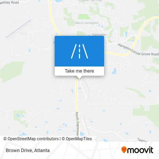 Brown Drive map