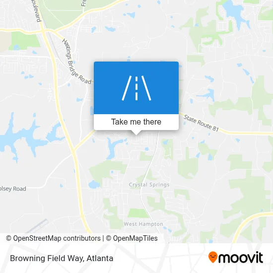 Browning Field Way map