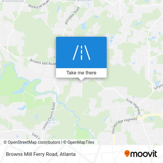 Browns Mill Ferry Road map