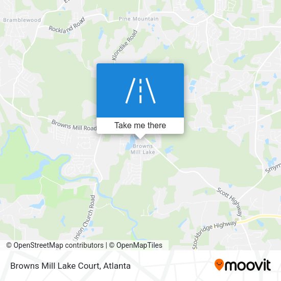 Mapa de Browns Mill Lake Court