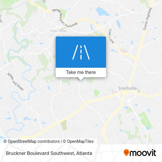 Mapa de Bruckner Boulevard Southwest